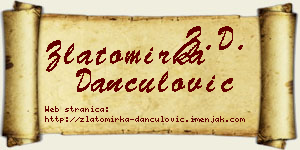 Zlatomirka Dančulović vizit kartica